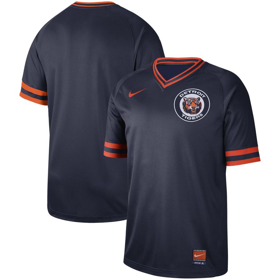 2019 Men MLB Detroit Tigers blank blue Nike Cooperstown Collection Jerseys->detroit tigers->MLB Jersey